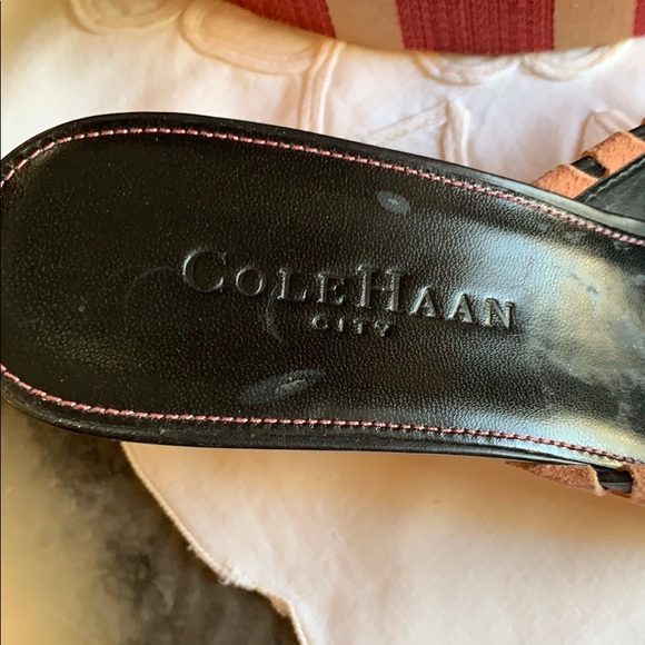 COLE HAAN MULE/HEEL 3” MED PINK SUEDE SZ 7.5B - Picture 6 of 7